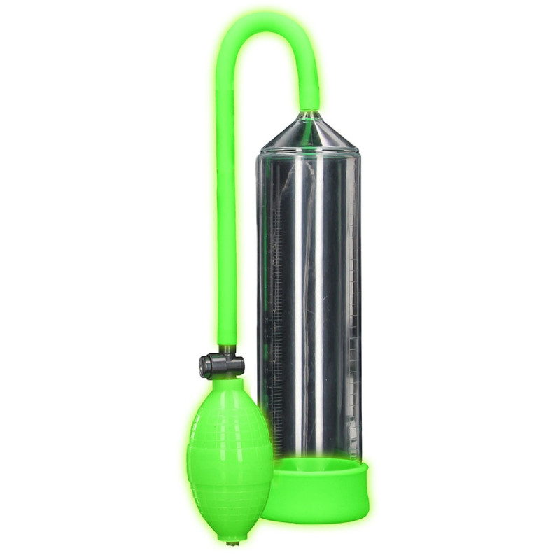 Ouch! Glow Pompe à pénis phosphorescente Glow Pump 20 x 5.5cm